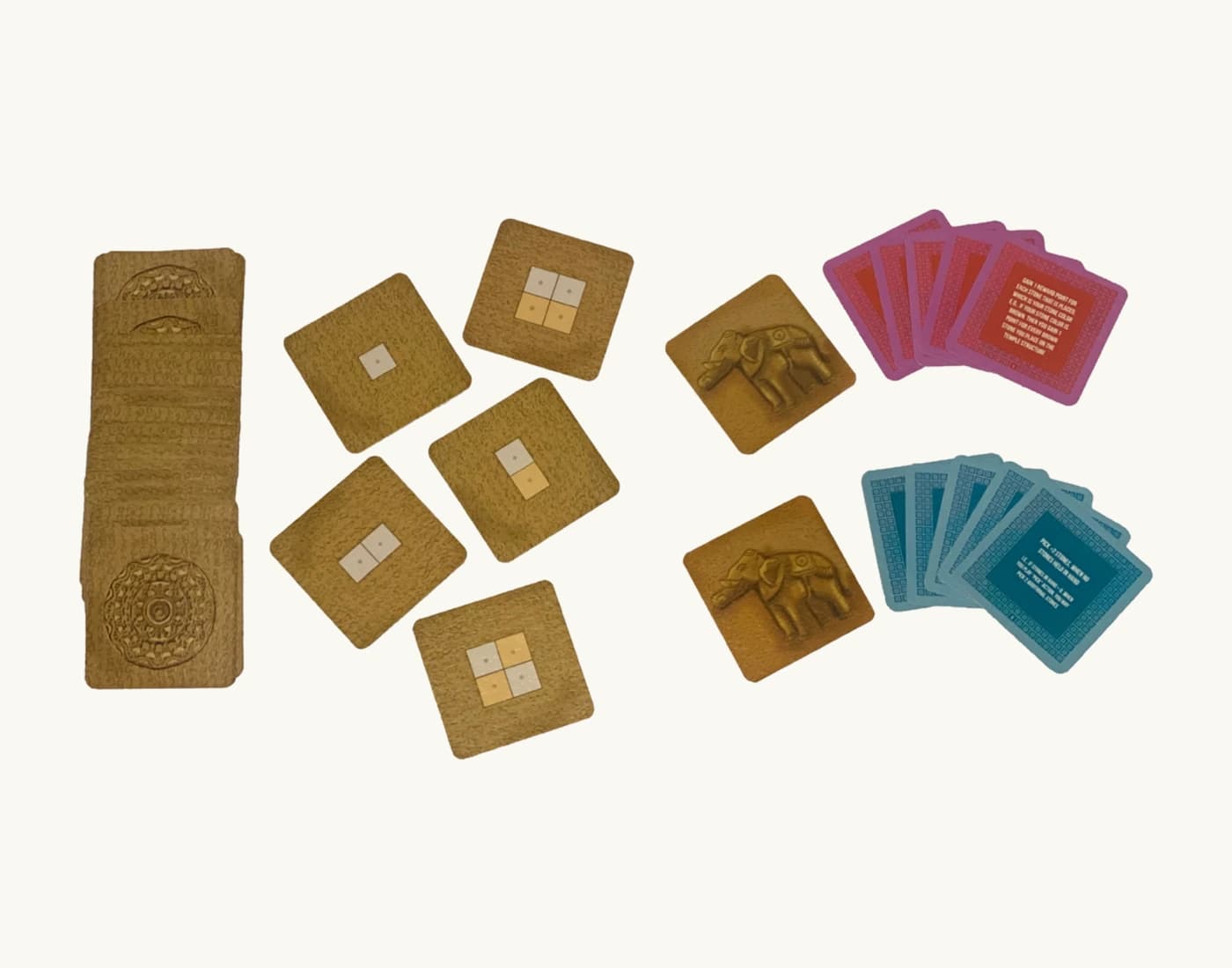 Cards and tiles used in Cholas – The Sculptors