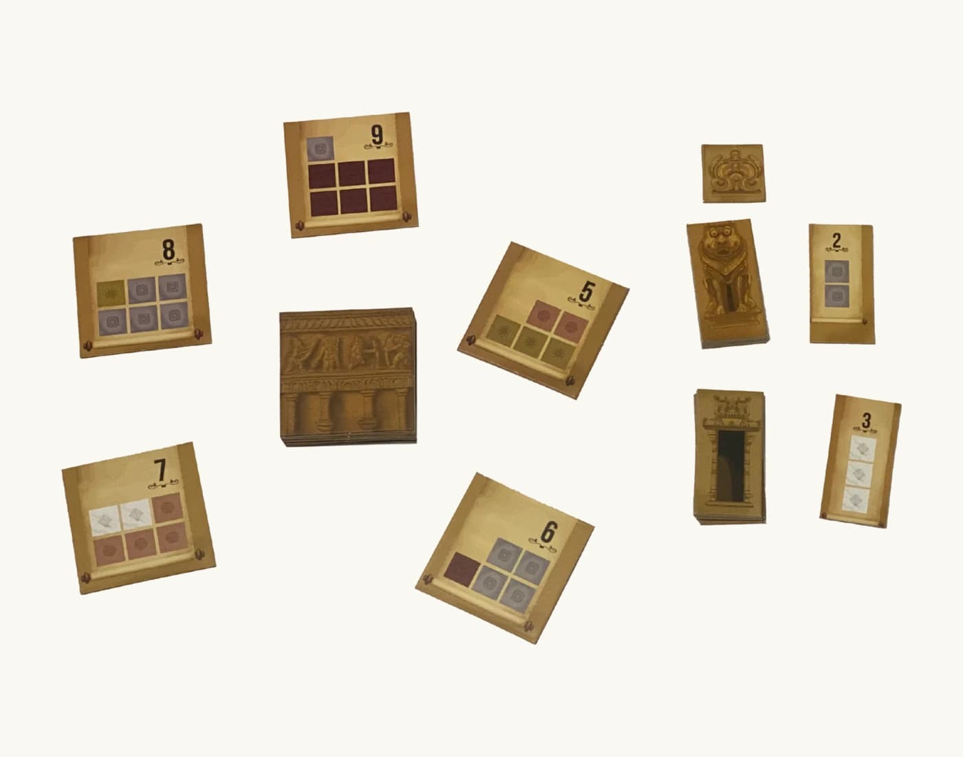 Sculpture and pattern tiles from Cholas – The Sculptors